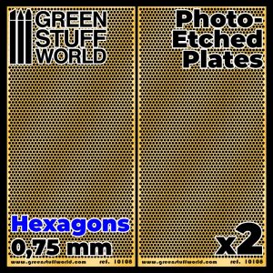 Photo-etched Plates - Medium Hexagons 1