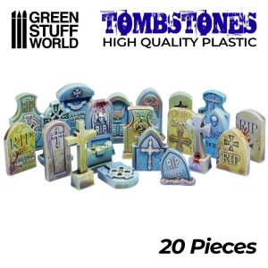 20x Gravestones Plastic Set 1