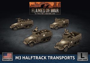US M3 Halftrack Transport Platoon 1