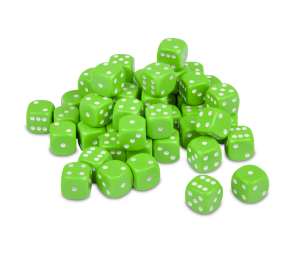 Dice: Lime Green (12mm) 1