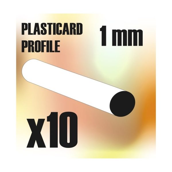 ABS Plasticard - Profile ROD 1mm 1