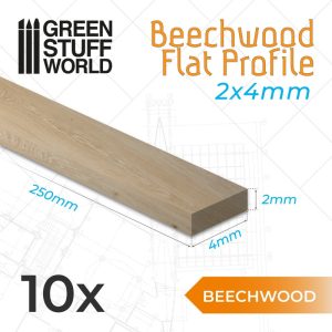 Beechwood flat profile - 4x250mm 1
