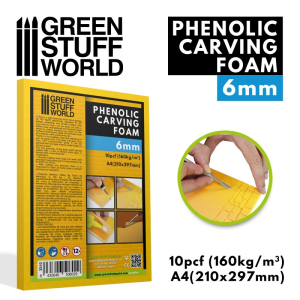 Phenolic Carving Foam 6mm - A4 size 1