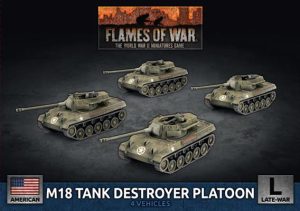M18 Hellcat (76mm) Tank Destroyer Platoon (x4 Plastic) 1