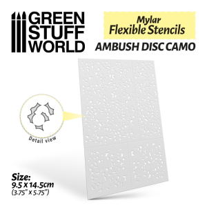 Flexible Stencils - Ambush Disc Camo (Various Sizes) 1