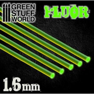 Acrylic Rods - Round 1.6 mm Fluor GREEN 1