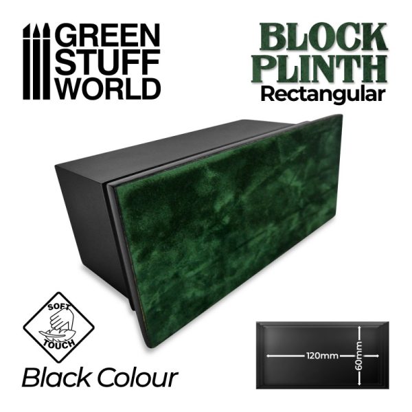 Rectangular Top Display Plinth 12x6cm - Black 2