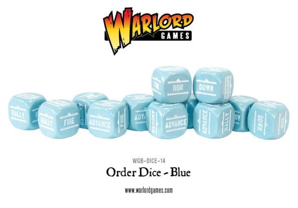 Bolt Action Orders Dice - Blue (12) 1