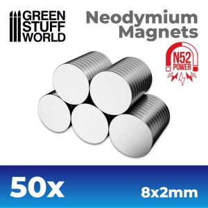Neodymium Magnets 8x2mm (N52) 1