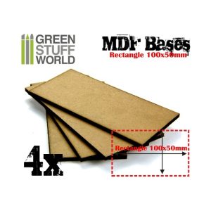MDF Bases - Rectangle 100x50mm 1