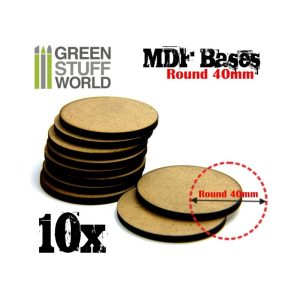 MDF Bases - Round 40 mm 1