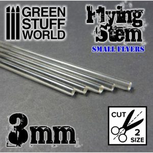 Acrylic Rods - Round 3 mm CLEAR 1