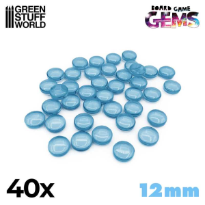 Plastic Gems 12mm: Light Blue 1