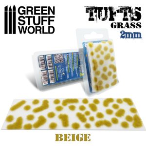 Grass TUFTS - 2mm self-adhesive - BEIGE 1