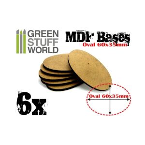 MDF Bases - AOS Oval 60x35mm 1
