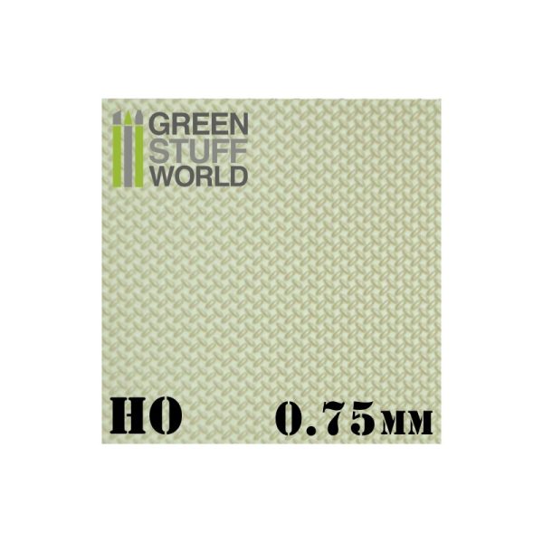 ABS Plasticard - Thread DIAMOND HO 0.75mm Textured Sheet 1