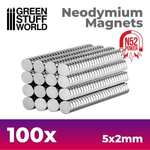 Neodymium Magnets 5x2mm - 100 units (N52) 1