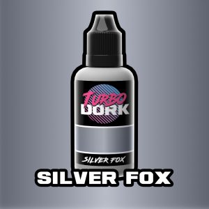 Turbo Dork: Silver Fox Metallic Acrylic Paint 20ml 1
