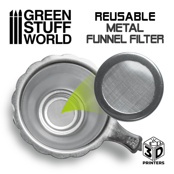 Reusable metal resin filter 2