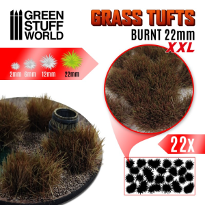 Grass Tufts XXL - 22mm self-adhesive - Burnt 1
