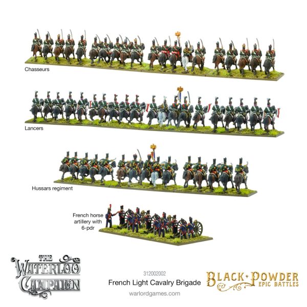 Black Powder Epic Battles: Waterloo - French Light Cavalry Brigade 3