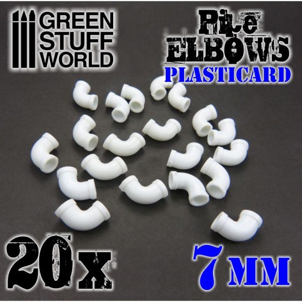 Plasticard Pipe ELBOWS 7mm 2
