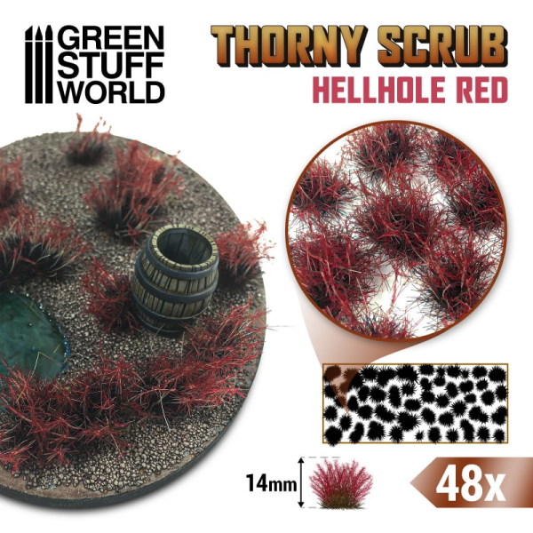 Thorny Scrubs Tufts - Hellhole Red 1