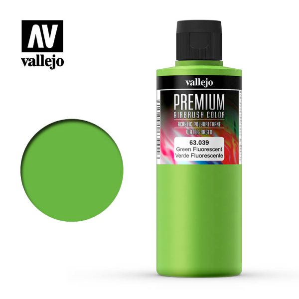 AV Vallejo Premium Color - 200ml - Fluorescent Green 1