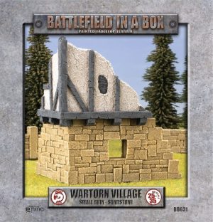 Battlefield in a Box: Wartorn Village, Small Ruin - Sandstone 1