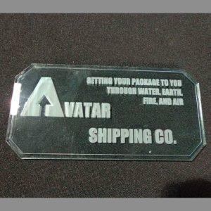 Sign F (Avatar Shipping Co.) with stand 1