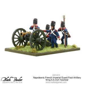 Napoleonic French Imperial Guard Foot Artillery Howitzer (firing) 1