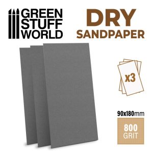 Dry Sandpaper - 180x90mm - 800 grit 1