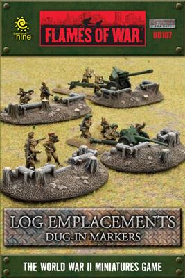 Flames of War: Log Emplacements Dug In Markers 1