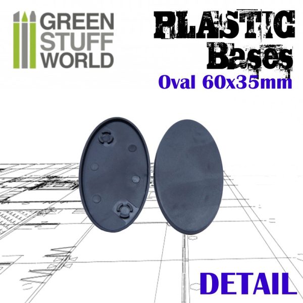 Plastic Bases - Oval Pill 60x35mm AOS 2
