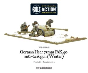 German Heer 75mm Pak 40 Anti Tank Gun (Winter) 1