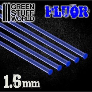 Acrylic Rods - Round 1.6 mm Fluor BLUE 1