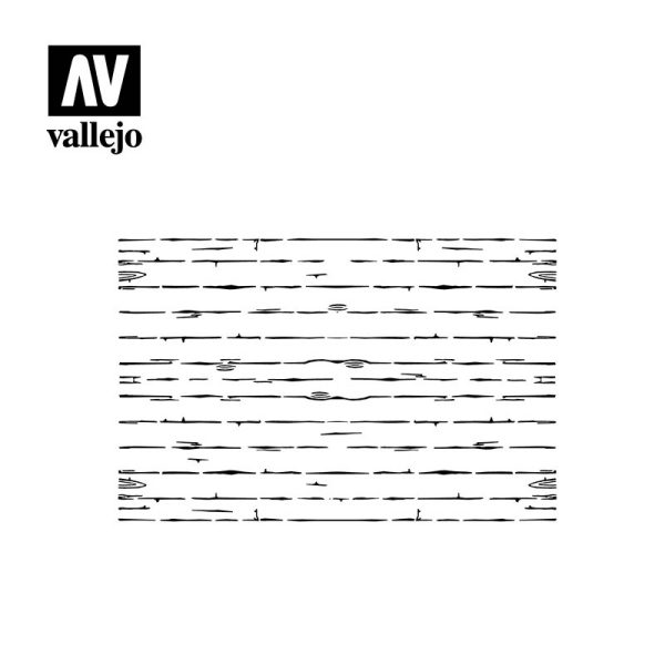 AV Vallejo Stencils - 1:35 Wood Texture No. 1 2