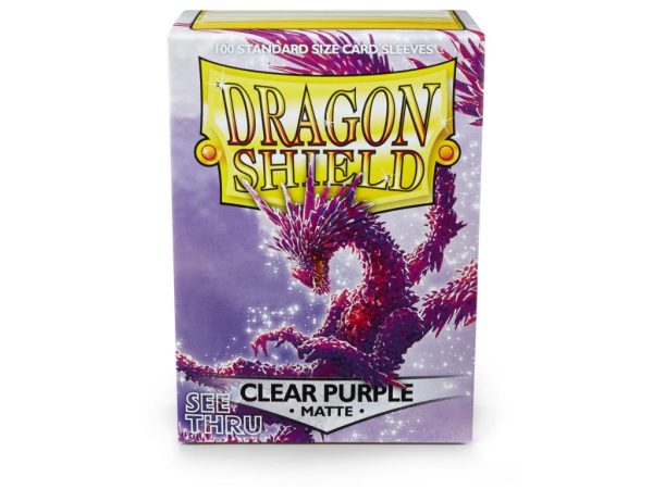 Dragon Shield Sleeves Matte Clear Purple (100) 3