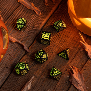 Halloween Pumpkin - Jack O'Lantern Dice Set 1