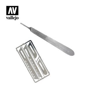 AV Vallejo Tools - Saw Set #1 with Scalpel Handle #4 1