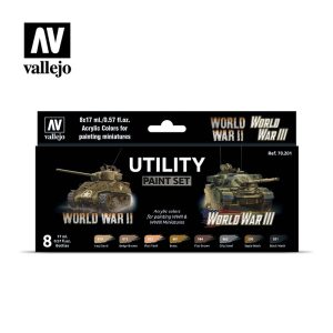 AV Vallejo Model Color Set - Utility paint set (8) 1