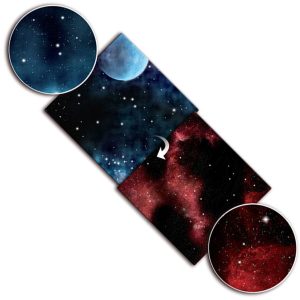 Gaming Mat: Frozen Planet/Fiery Nebula 1