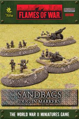 Flames of War: Sandbags Dug In Markers 1