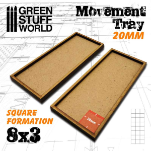 MDF Movement Trays 20mm 8x3 1