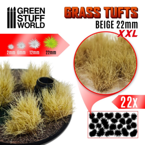 Grass Tufts XXL - 22mm self-adhesive - Beige 1