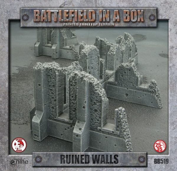 Battlefield in a Box: Ruined Walls 1