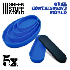 5x Containment Moulds for Bases - Oval 1