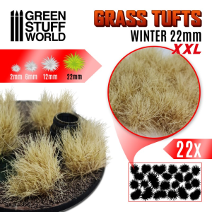 Grass Tufts XXL - 22mm self-adhesive - Winter 1
