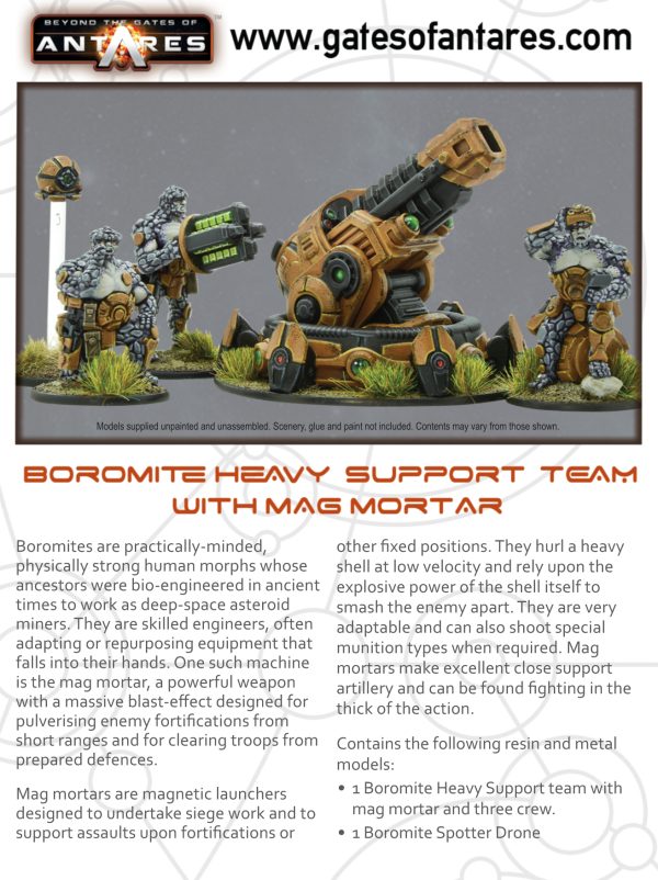 Boromite Heavy Support team with Mag Mortar 2