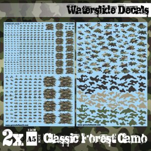 Waterslide Decals - Classic Forest Camo 1